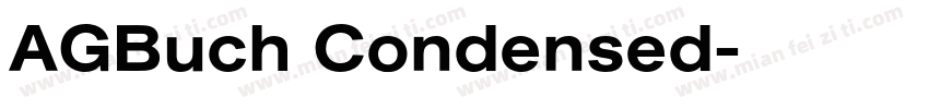 AGBuch Condensed字体转换